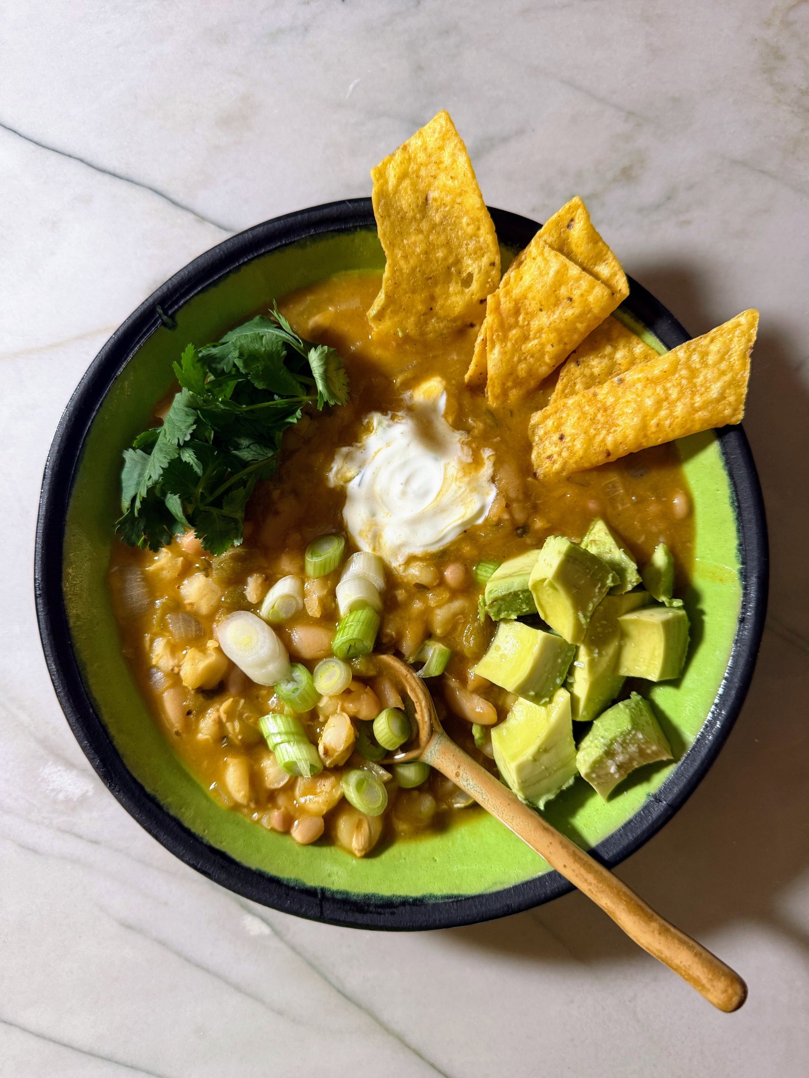 White chile pozole mashup