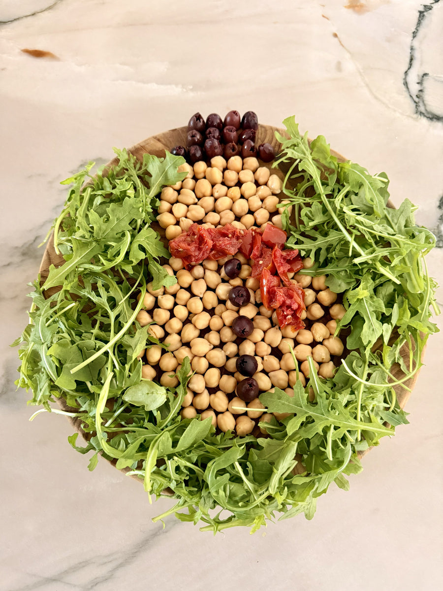 Garbanzo Snowman Salad